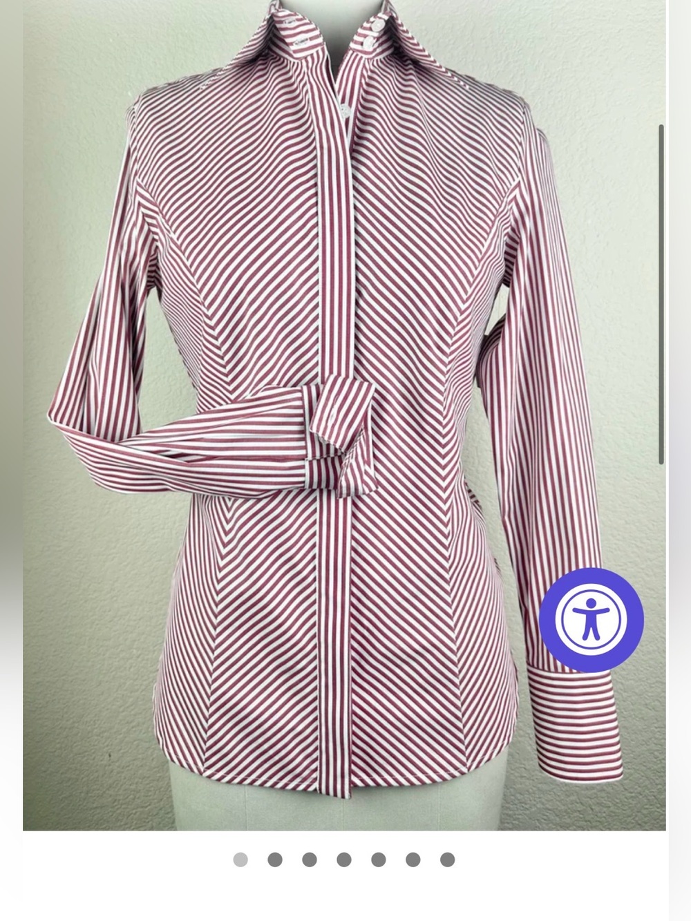 Womenโs CR Ranchwear Simply Stated Red/White Bengal size Medium